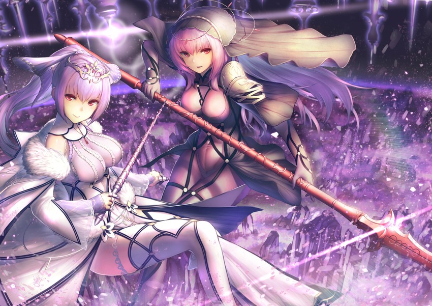 scathach and scathach skadi (fate and 1 more) drawn by itaco