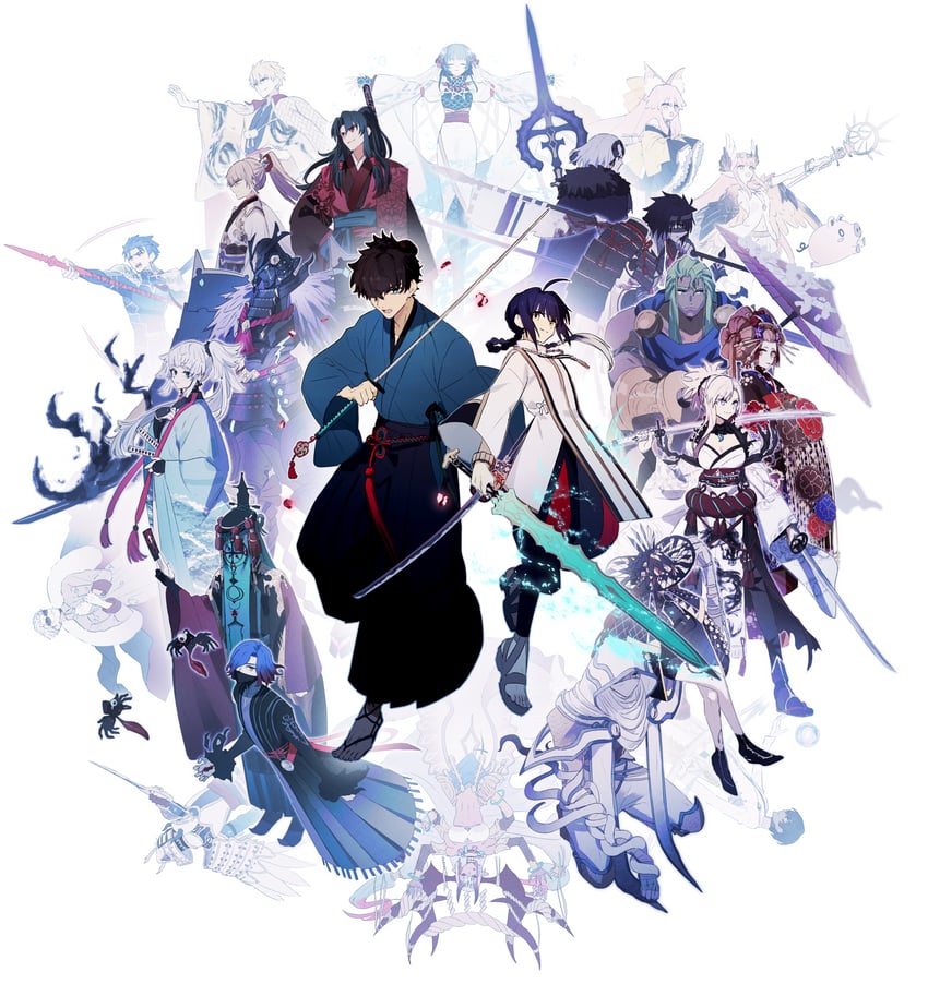 tamamo, jeanne d'arc alter, gilgamesh, cu chulainn, miyamoto musashi, and 20 more (fate and 1 more) drawn by ninjin_(ne_f_g_o)