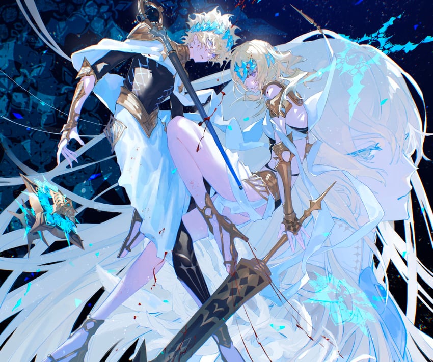 kirschtaria wodime, pollux, and castor (fate and 1 more) drawn by uda_(xax_057)