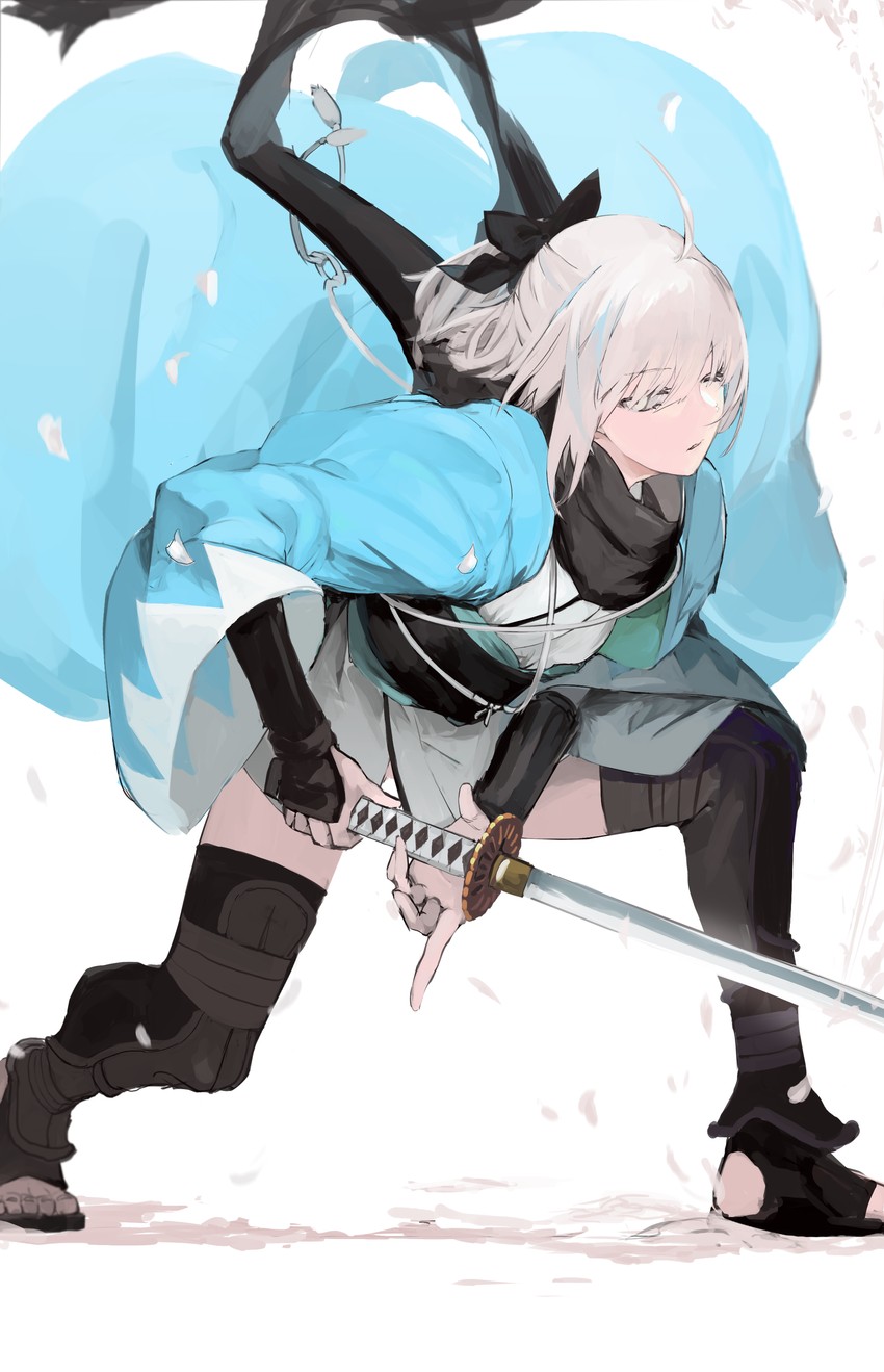 okita souji (fate and 2 more) drawn by yorurokujuu