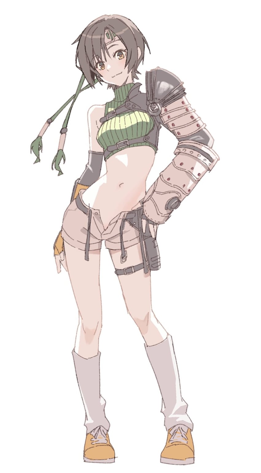 yuffie kisaragi (final fantasy and 2 more) drawn by decoponmagi