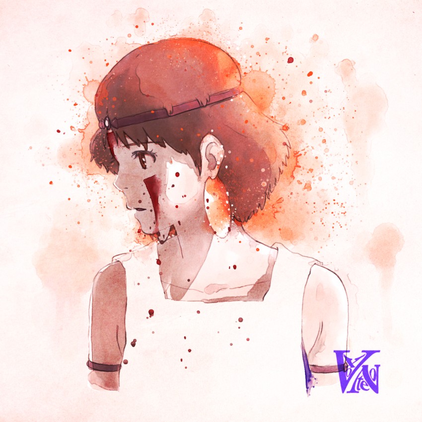 san (studio ghibli and 1 more) drawn by voxnote