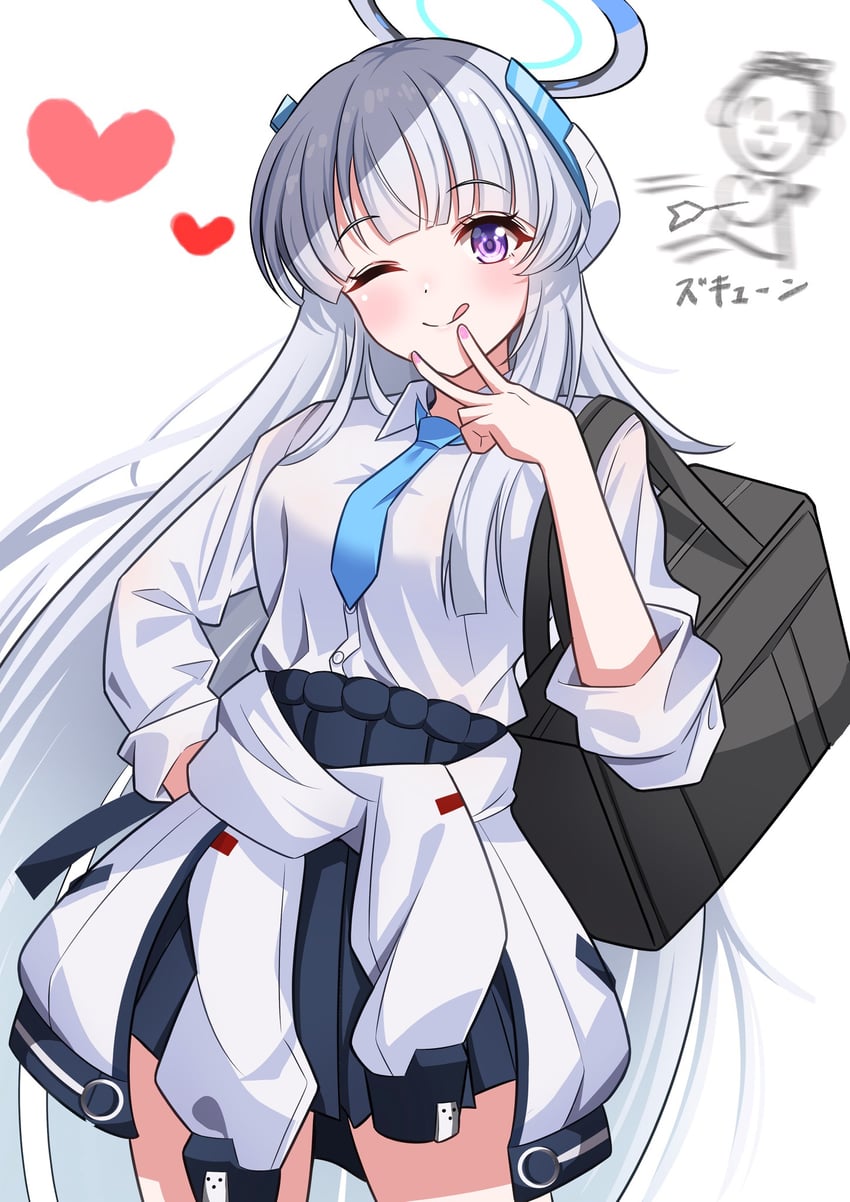 sensei, doodle sensei, and noa (blue archive) drawn by nano_(blueoekaki)