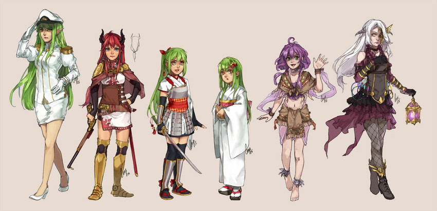 isabelle, cecilia, rynn, and erica (original) drawn by c-r-y-s