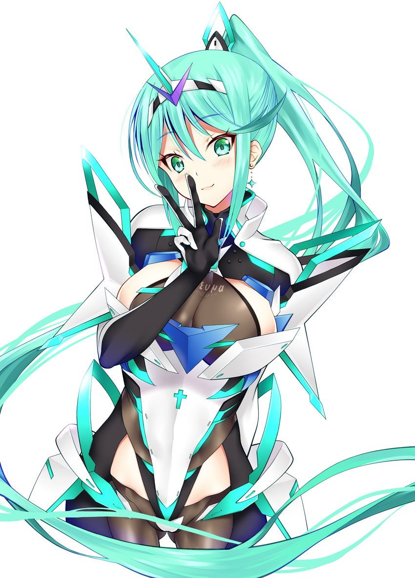 pneuma (xenoblade chronicles and 1 more) drawn by daive