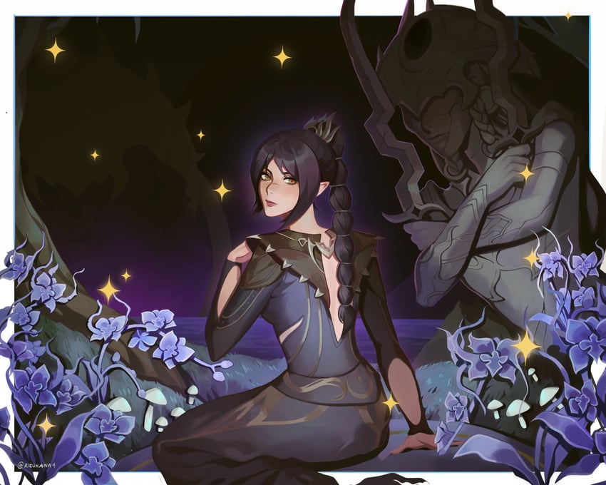 shadowheart (dungeons & dragons and 2 more) drawn by nina_(rizukana4)