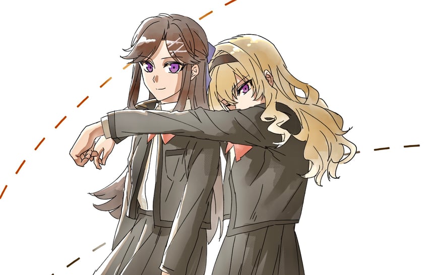 saijou claudine and tendou maya (shoujo kageki revue starlight and 1 more) drawn by nirvana_(w688348960)