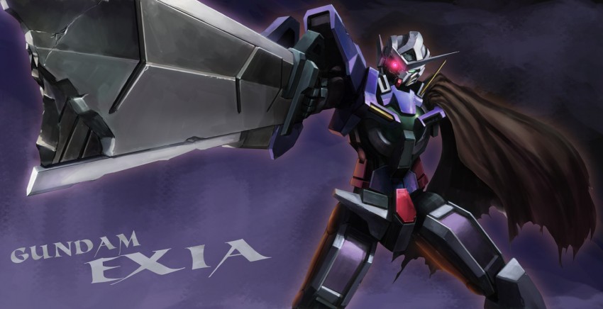gundam exia and exia repair (gundam and 1 more) drawn by zhenlin