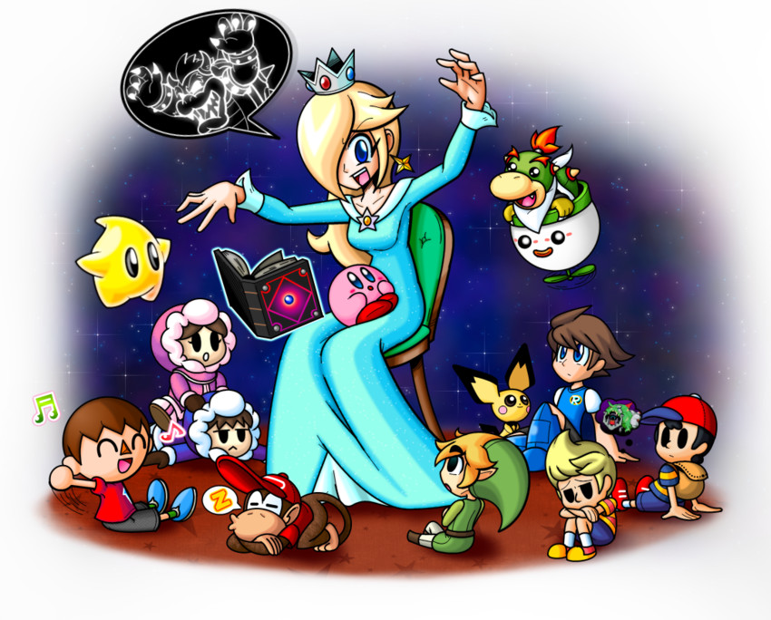 link, kirby, rosalina, bowser, mega man, and 12 more (pokemon and 13 more) drawn by neogandwatch