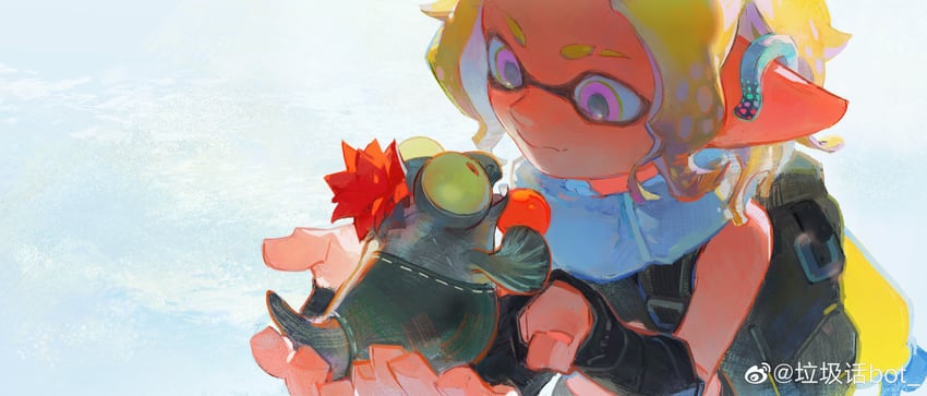 smallfry and agent 3 (splatoon and 1 more) drawn by creamyghost