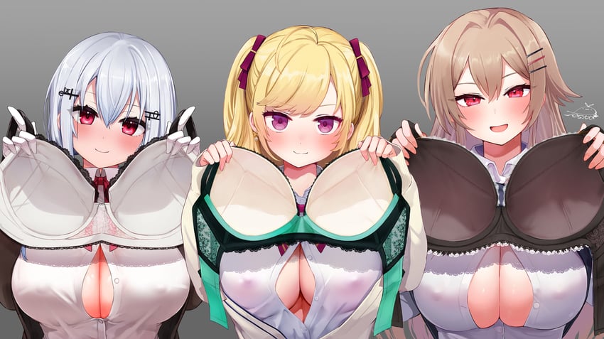 furen e lustario, takamiya rion, and hakase fuyuki (nijisanji) drawn by festa11307070