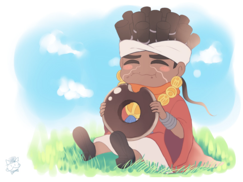 mohammed avdol (jojo no kimyou na bouken and 1 more) drawn by higeneko_(pluie)