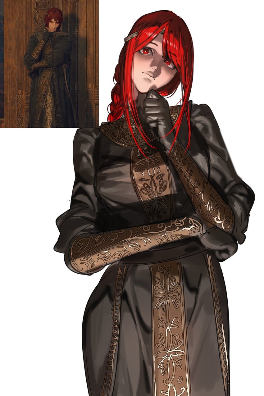 tarnished and hanneli (elden ring) drawn by hanny_(uirusu_chan)