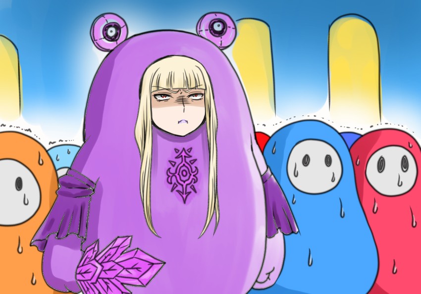 kongou and fall guy (aoki hagane no arpeggio and 1 more) drawn by kaname_aomame