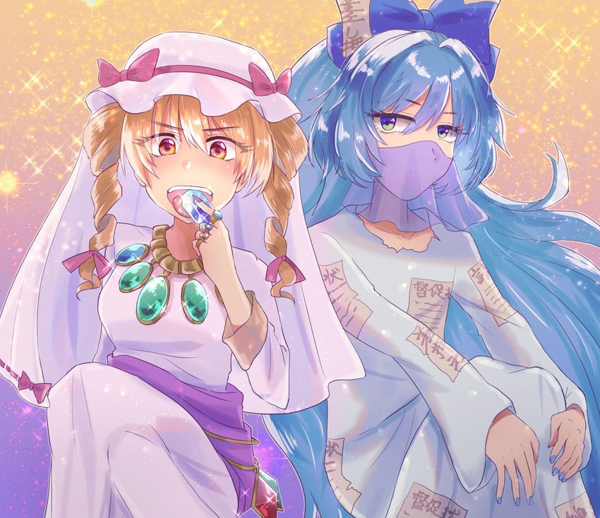 yorigami shion and yorigami jo'on (touhou and 1 more) drawn by kingyoooo