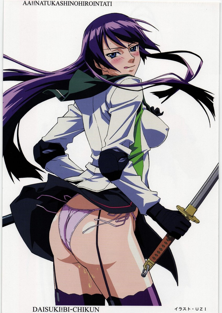busujima saeko (highschool of the dead) drawn by uzi_(artist)