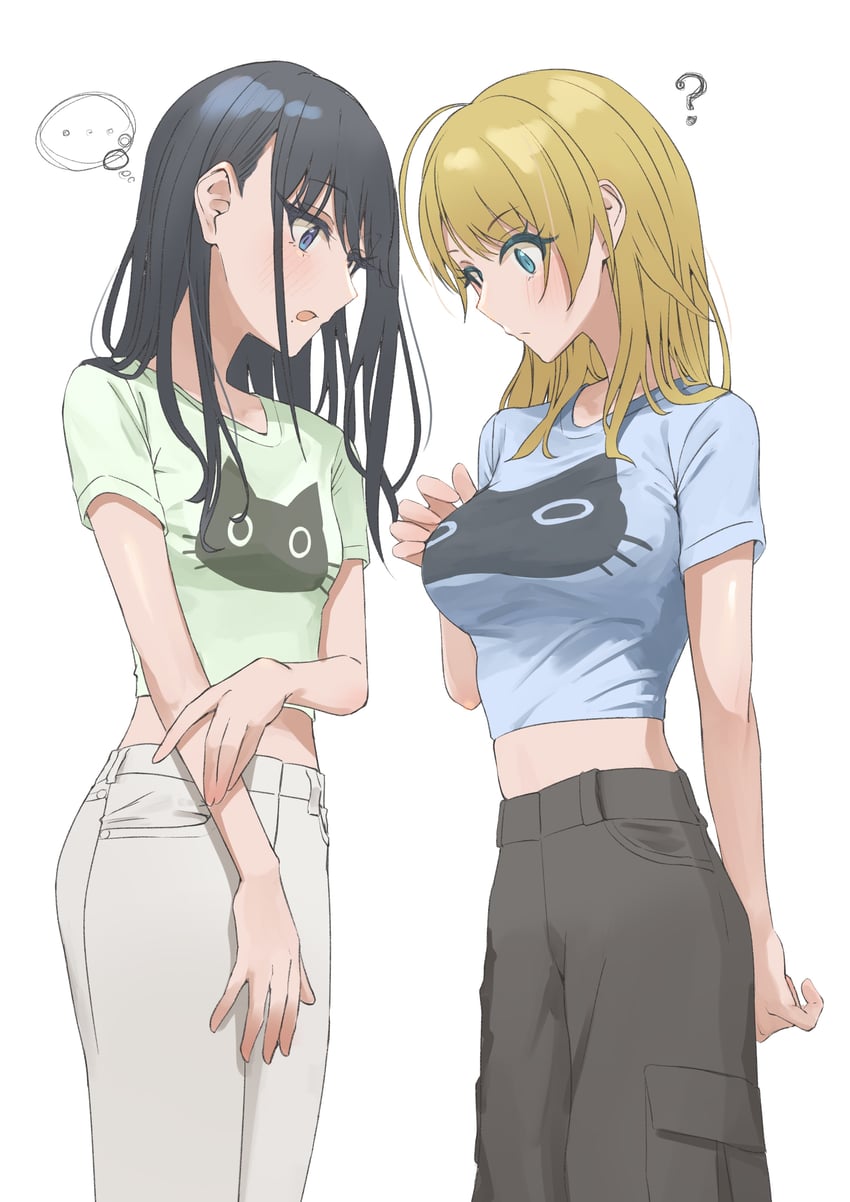 hachimiya meguru and kazano hiori (idolmaster and 1 more) drawn by umirororo