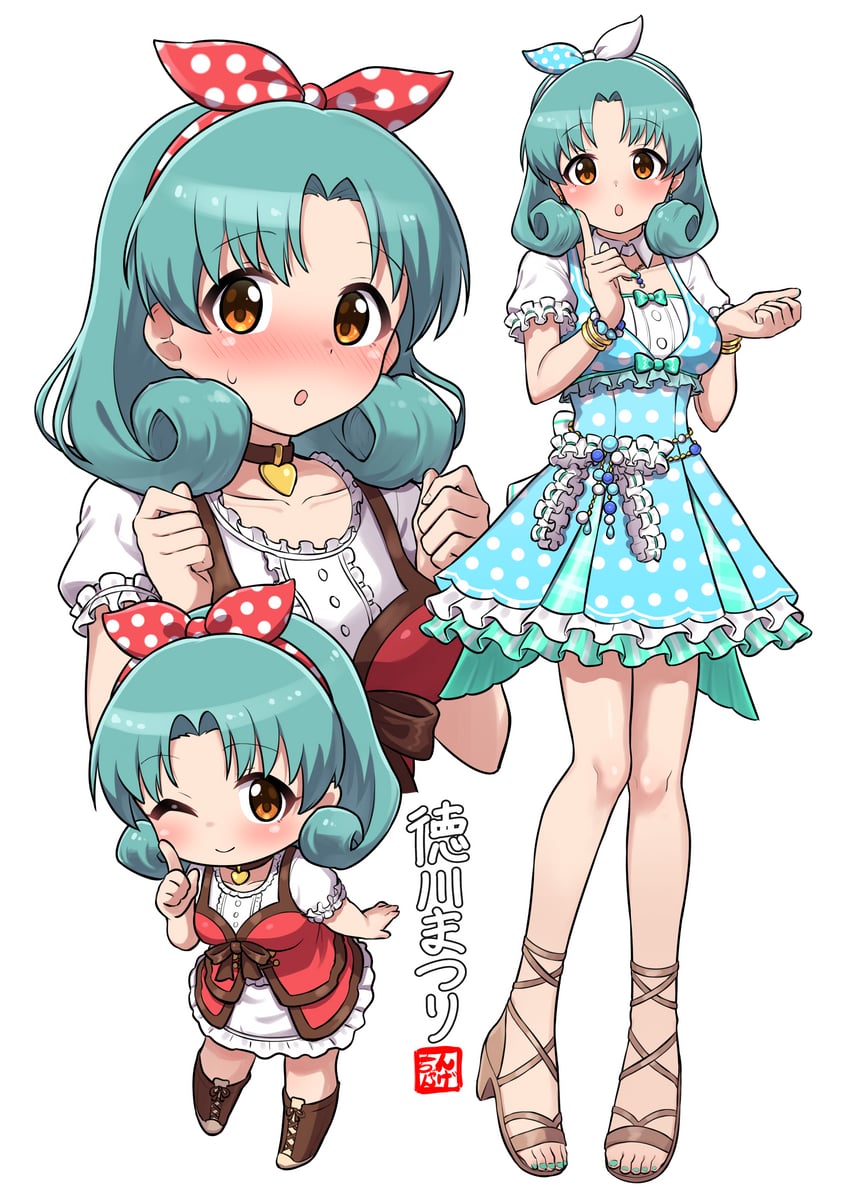 tokugawa matsuri (idolmaster and 1 more) drawn by ngetyan