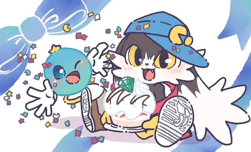 klonoa and huepow (kaze no klonoa) drawn by atelier_macaron