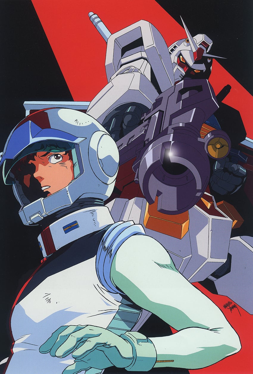 rx-78-2 gundam and amuro ray (gundam and 1 more) drawn by yamane_masahiro