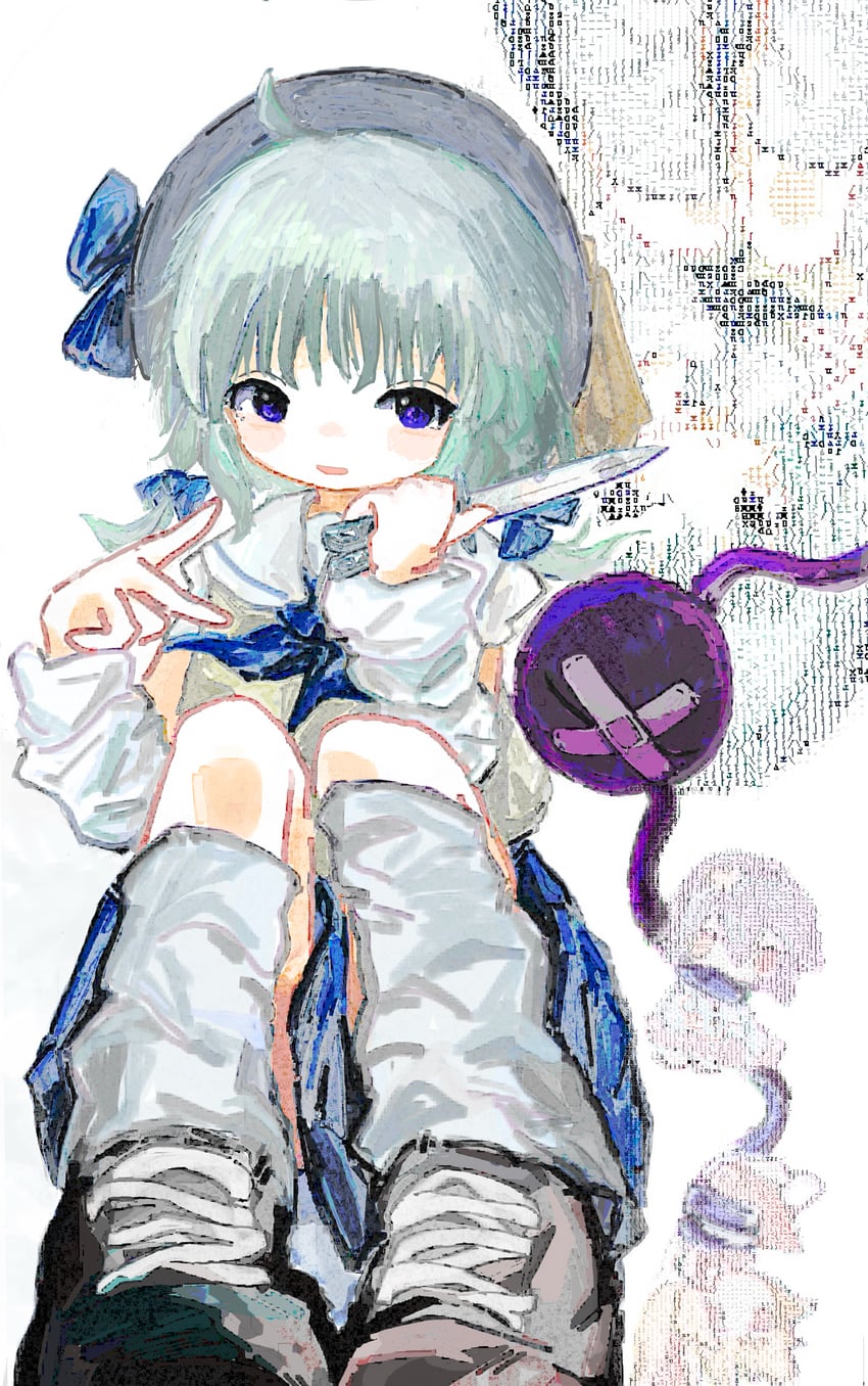 flandre scarlet, komeiji koishi, and komeiji satori (touhou) drawn by hatut