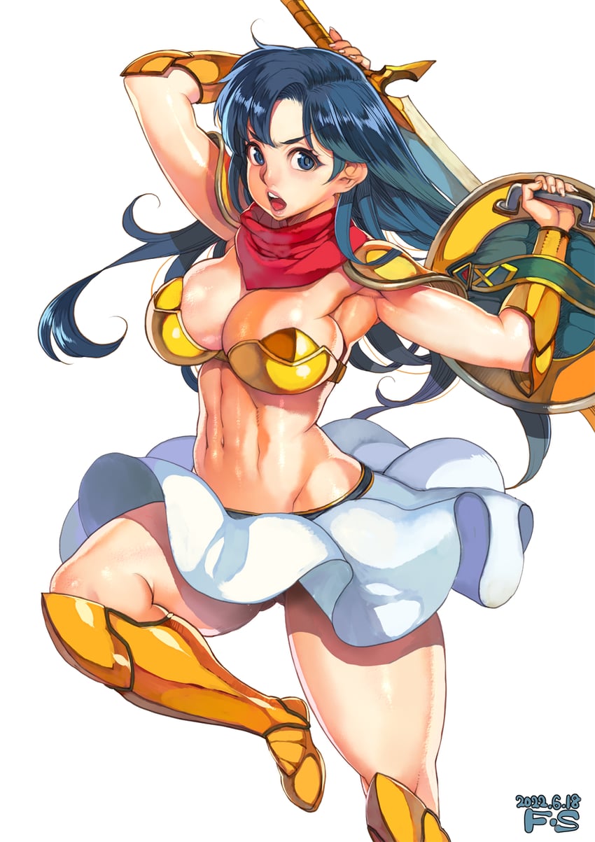 asou yuuko and valis (mugen senshi valis) drawn by f.s.