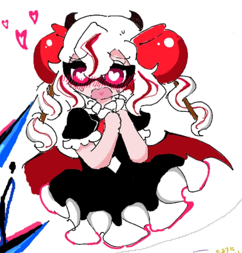 candy apple cookie (cookie run and 1 more) drawn by nika_(kpak3548)