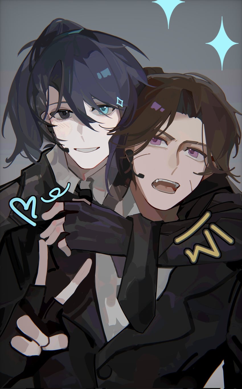 hong lu and heathcliff (project moon and 1 more) drawn by tiinasai