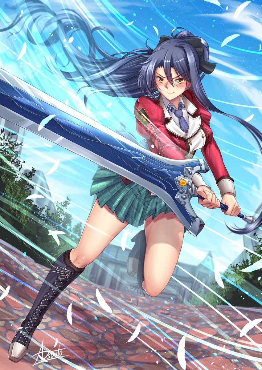 laura s. arseid (eiyuu densetsu and 2 more) drawn by adsouto