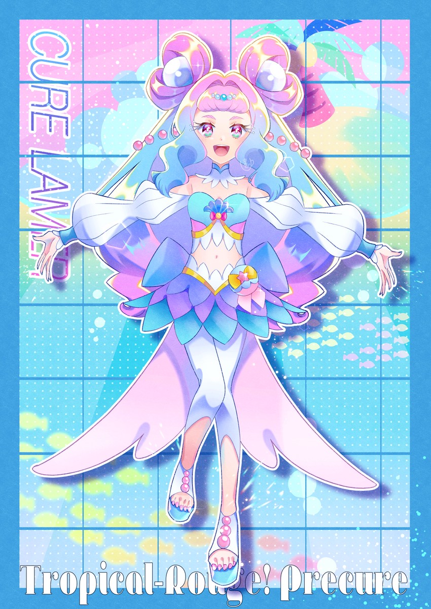 laura la mer and cure la mer (precure and 1 more) drawn by magu_(magupan)