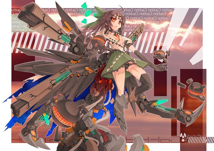 reiuji utsuho (touhou) drawn by mk-5