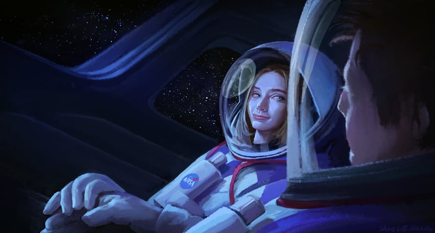 river wyles and johnathan wyles (to the moon) drawn by sancliff