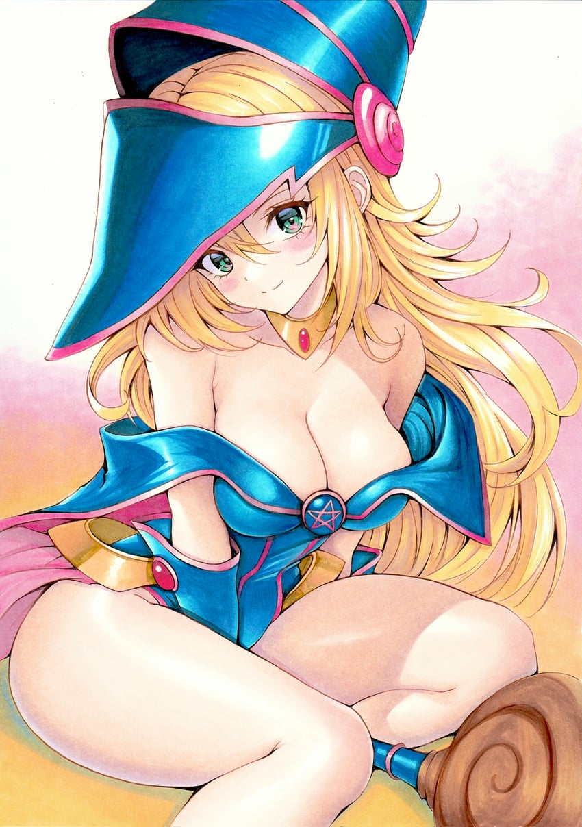dark magician girl (yu-gi-oh!) drawn by yosaku_vs_hina