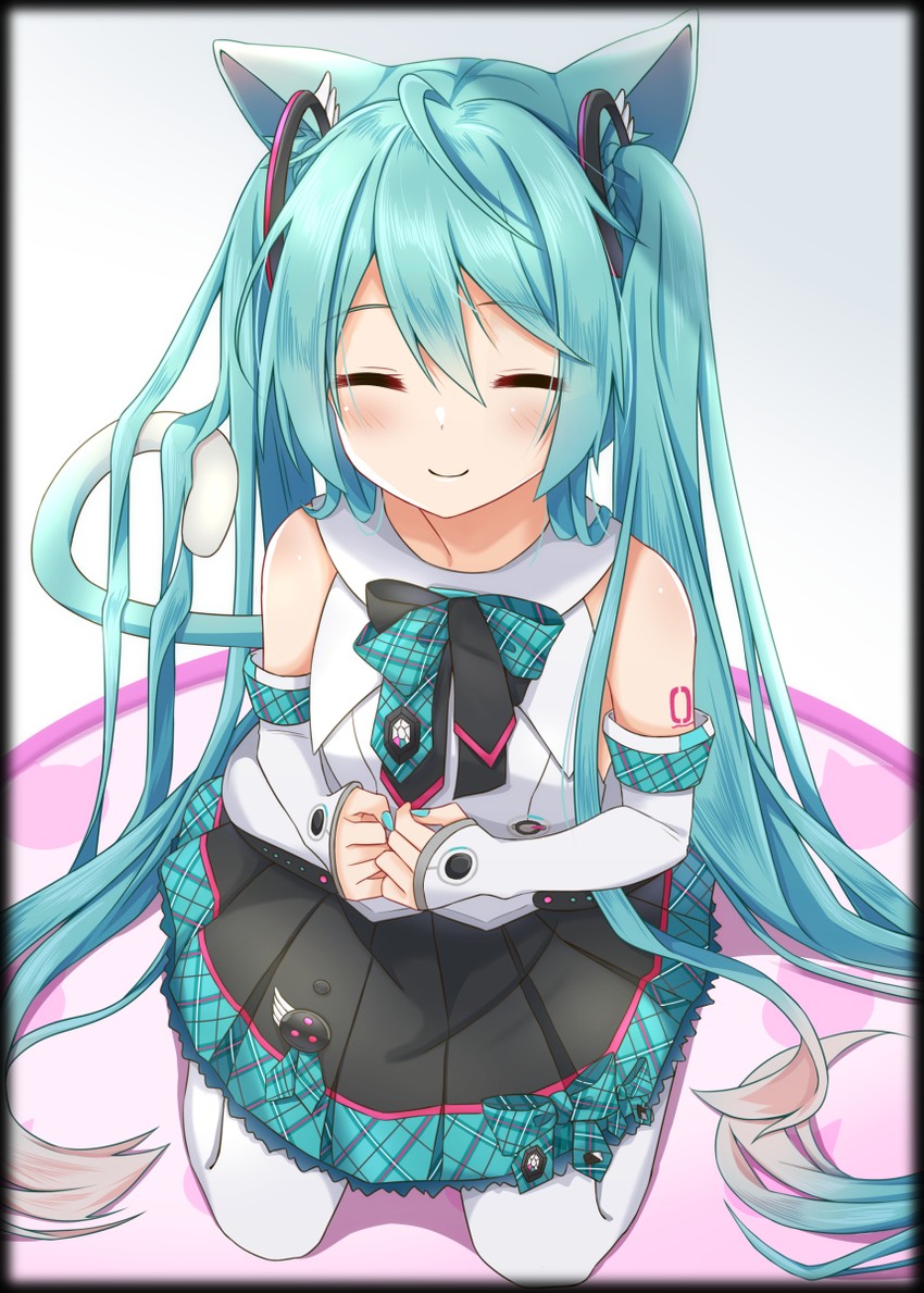 hatsune miku and magical mirai miku (vocaloid and 1 more) drawn by divergenceok