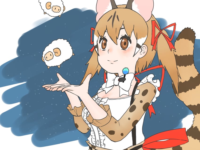 large-spotted genet (kemono friends and 1 more) drawn by y0whqzz8bkslezl
