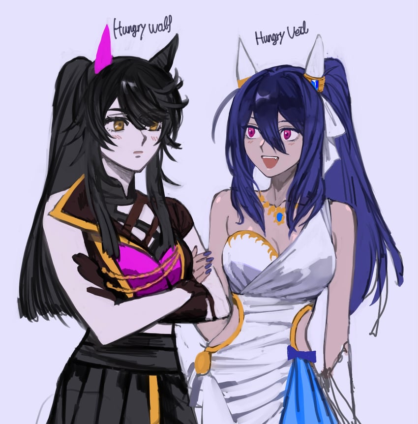narita brian and hishi amazon (umamusume) drawn by ni_kogori