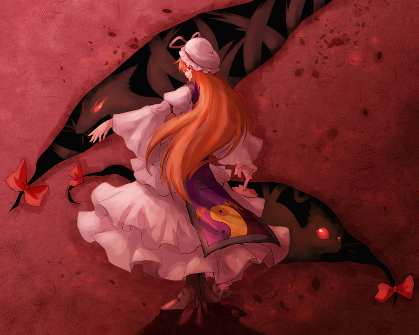 yakumo yukari, yakumo ran, and chen (touhou) drawn by kitsune_maru