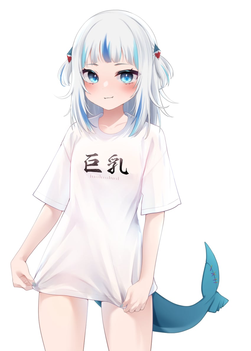 gawr gura (hololive and 1 more) drawn by hatsuitsumo