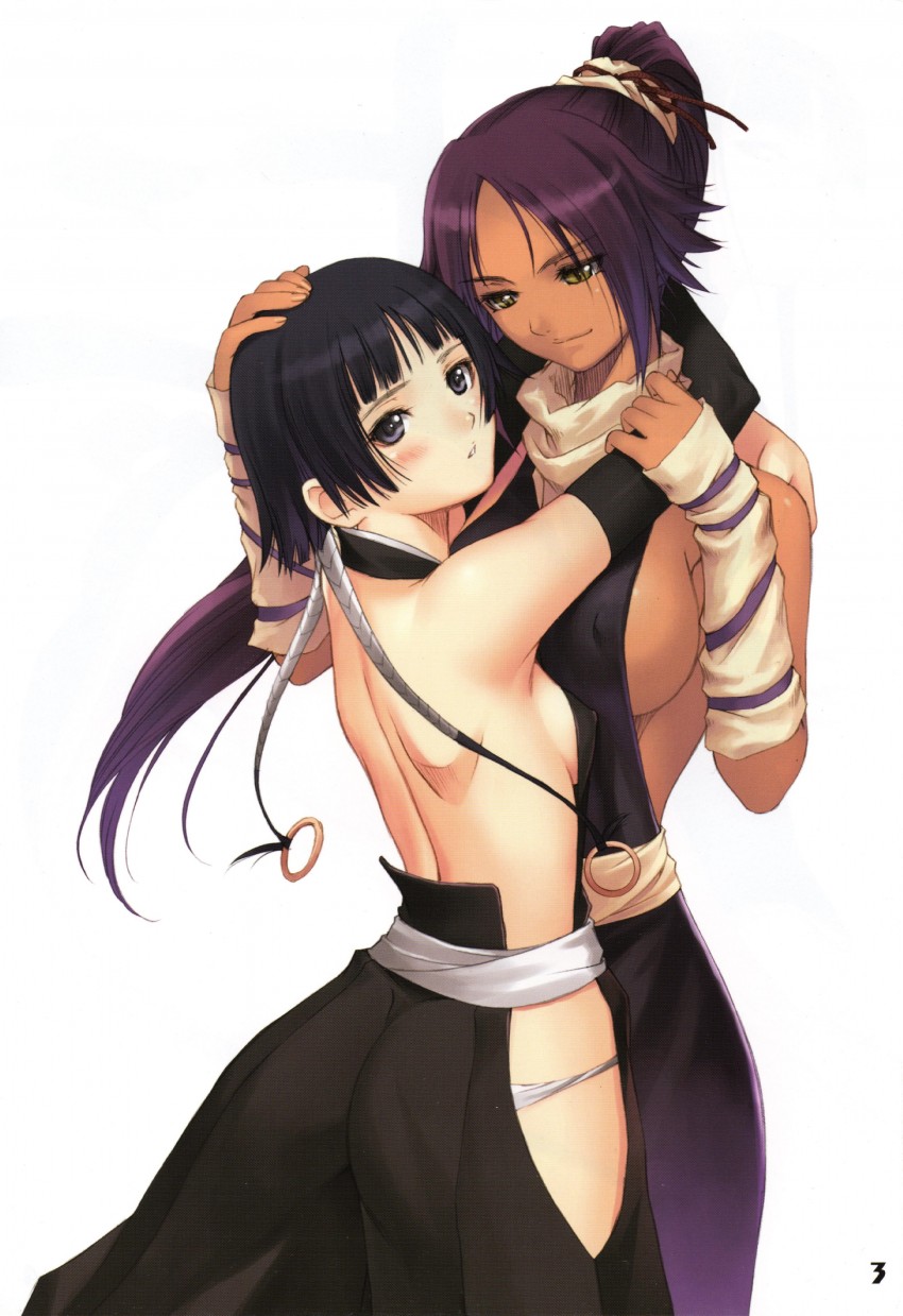 shihouin yoruichi and sui-feng (bleach) drawn by tony_taka