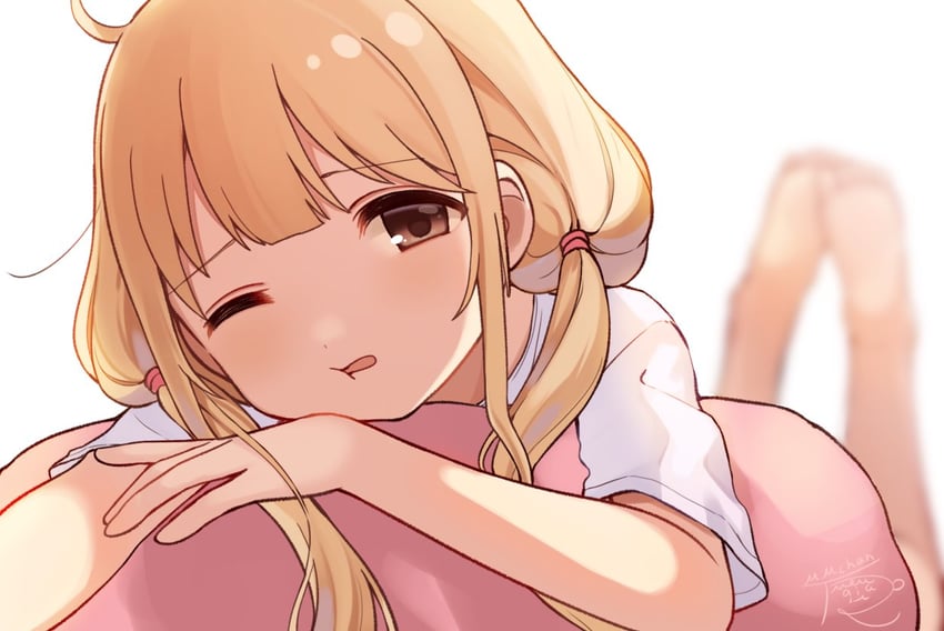 futaba anzu (idolmaster and 1 more) drawn by mmmakaron888