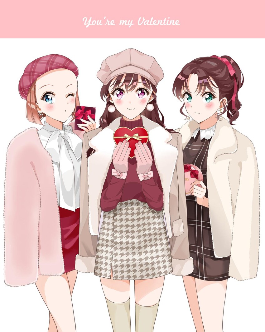 mouri ran, suzuki sonoko, and tooyama kazuha (meitantei conan) drawn by arch_lapin