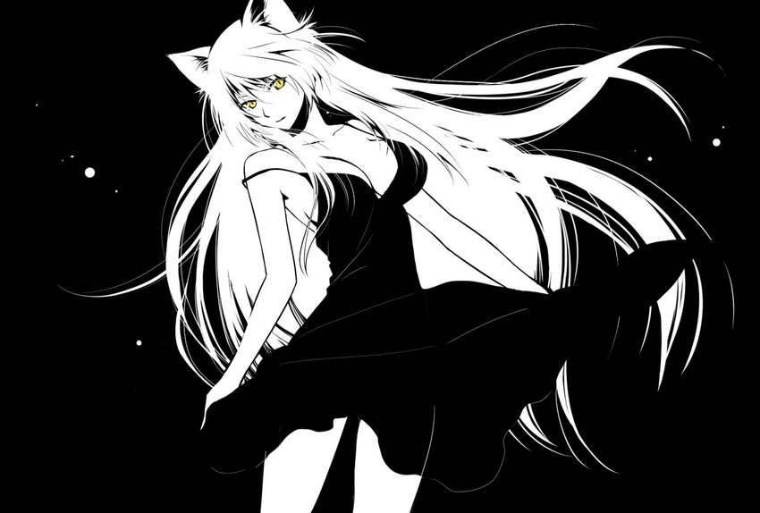 hanekawa tsubasa and black hanekawa (monogatari and 1 more) drawn by sabonasu