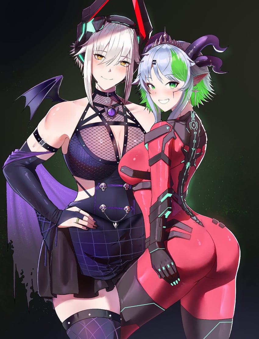 zentreya and apricot the lich (vshojo) drawn by jamesloves_art
