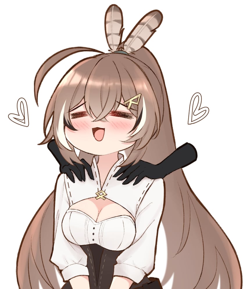 nanashi mumei (hololive and 1 more) drawn by m_r_b