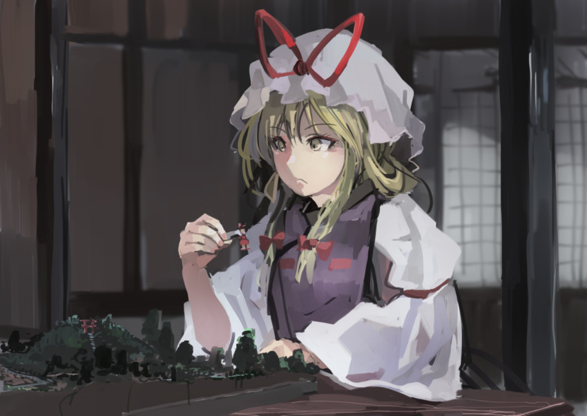 hakurei reimu and yakumo yukari (touhou) drawn by ichiba_youichi