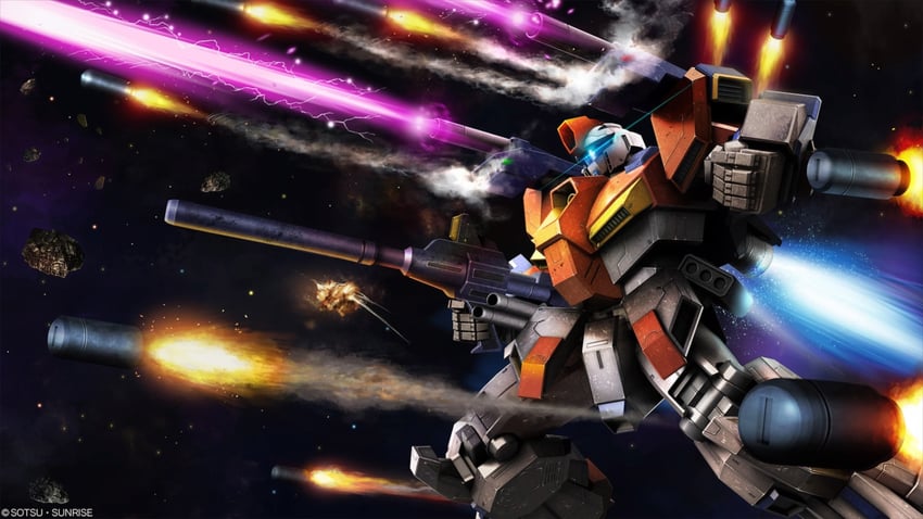 zz gundam mp type (gundam and 4 more) drawn by tenjin_hidetaka