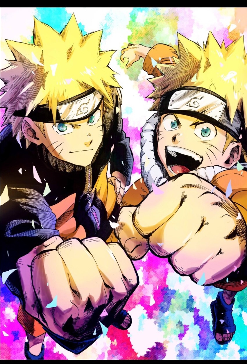 uzumaki naruto (naruto and 1 more) drawn by yozudami