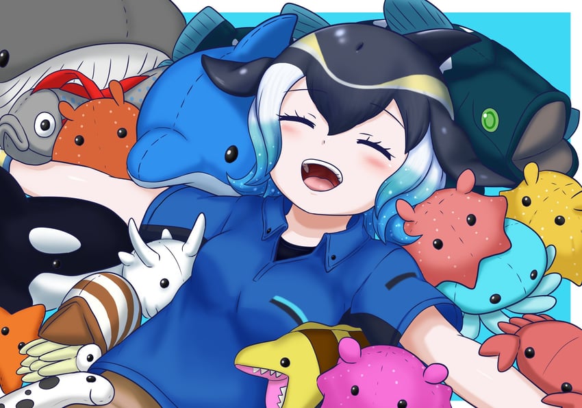 common dolphin (kemono friends and 1 more) drawn by adansosutega