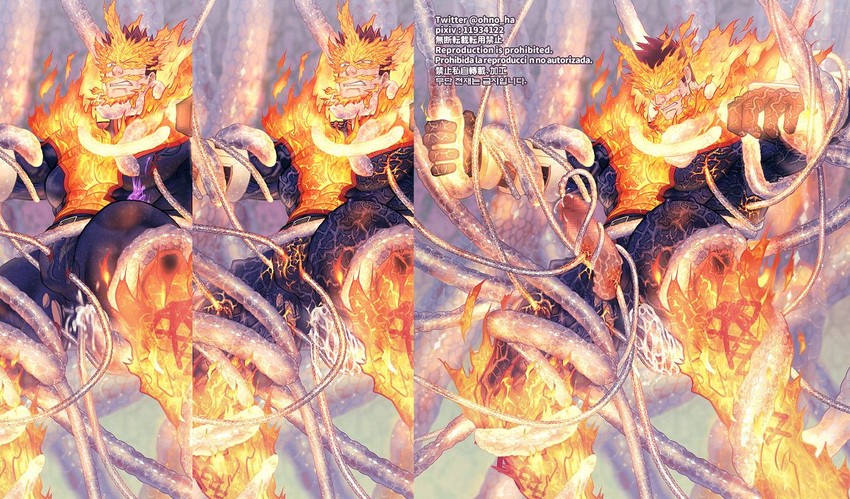 endeavor (boku no hero academia) drawn by ono_(ohno_ha)