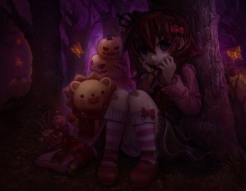 beatrice, ushiromiya maria, and sakutarou (umineko no naku koro ni) drawn by v1v404